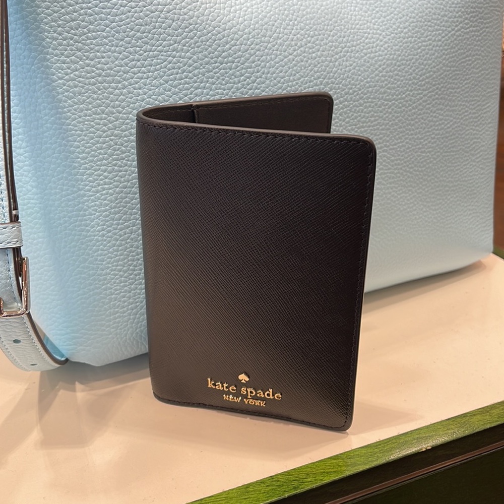 Kate Spade Madison Leather Passport Holder, Crush Proof, Black
NWT - Picture 15 of 16